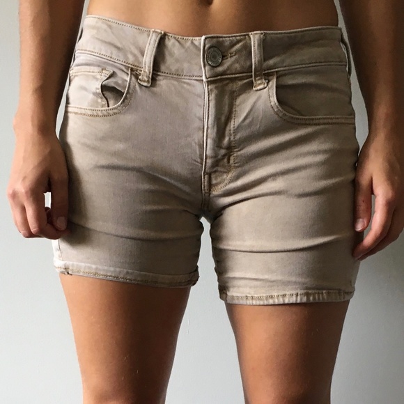 Tan Super Stretch Shorts - Picture 1 of 2